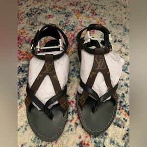 NIB Designer inspired sandals. SIZE 37 never worn. Smoke free home.